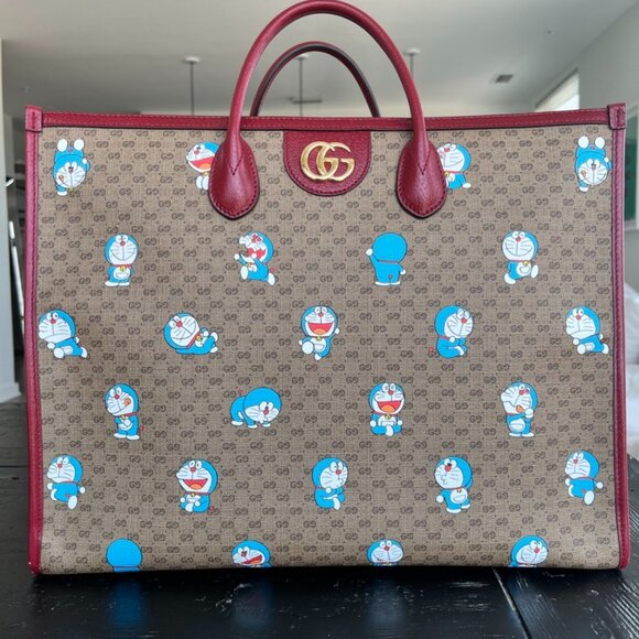 ⭐ ITEM: Gucci x Doraemon Large Tote (Limited Edition 2021 Lunar New Year Collect - Picture 1 of 14